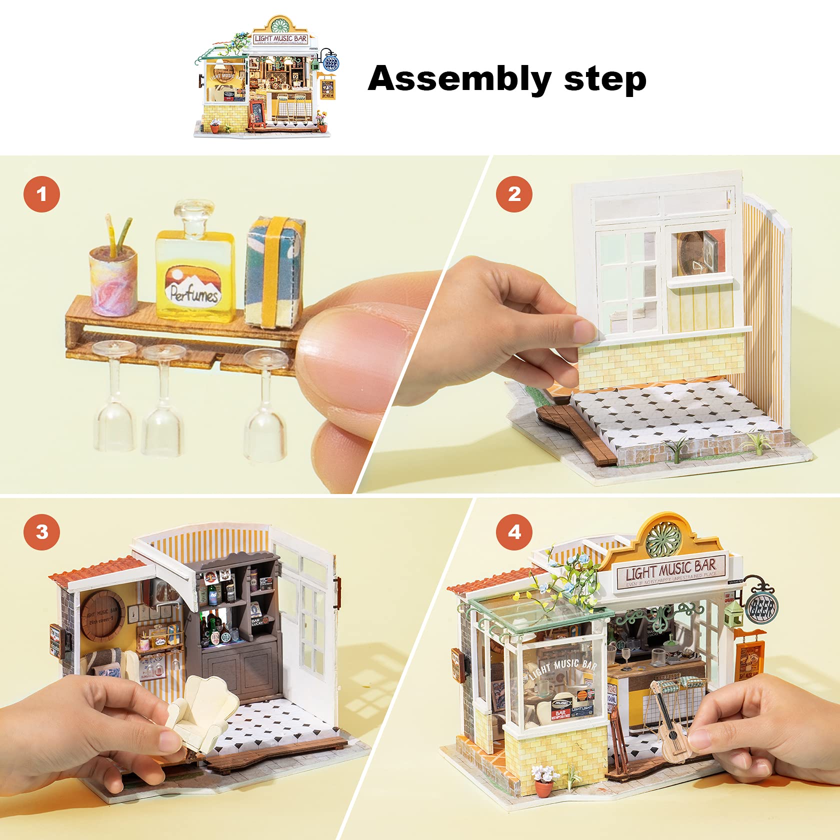 Amazon.co.jp: Rolife DIY ミニチュアハウスキット (ライト